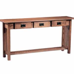 Mission 3 Drawer Sofa Table