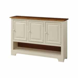 Triple Hall Cabinet w/ Wood