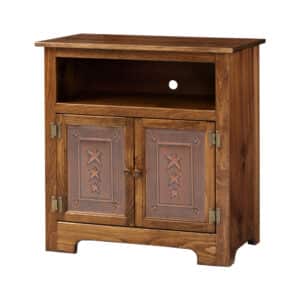 2 Door TV Cabinet w/ Tin