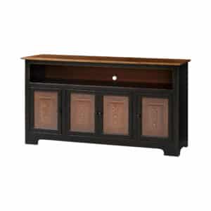 4 Door TV Cabinet w/ Tin