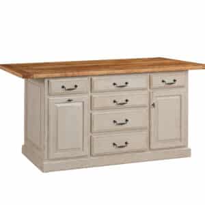 Traditional Island w/ 6 Drawers and 2 Doors