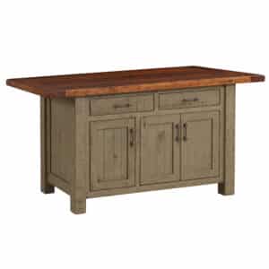 Houston Island Rough Sawn Top w/ Bread Board Ends