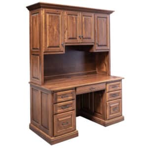 Office Pro Kneehole Desk with Hutch