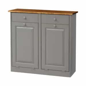 Double Trash Bin Cabinet
