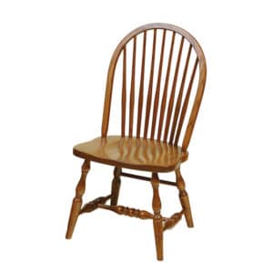 9-Spindle Bow Back Side Chair