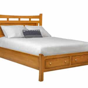 Madison Ave Panel Bed With Storage Footboard