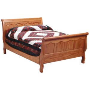 Cathedral Raised Panel Sleigh Bed