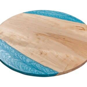 Blue Swirl Maple Slab