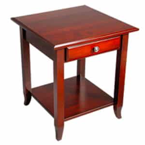 Manchester End Table with Drawer & Shelf
