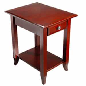 Manchester Chairside Table with Drawer & Shelf