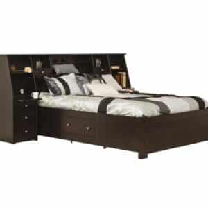 Sunrise Bed with Storage Rails