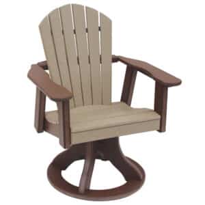 Comfy-Back Swivel Dining Chair