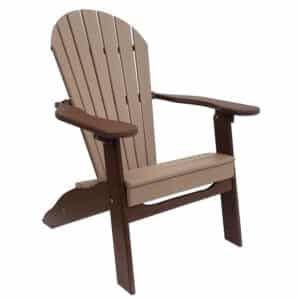Comfy-Back Folding Adirondack Chair