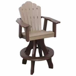 Snuggle-Back Swivel Bar Chair