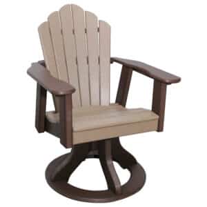 Snuggle-Back Swivel Dining Chair