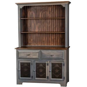 3 Door Hutch With Tin Doors
