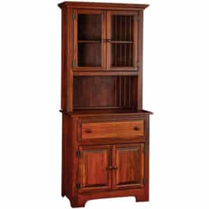 2 Door Hutch With Glass Doors