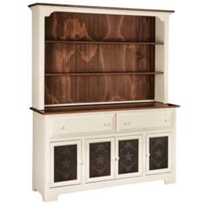 4 Door Hutch With Tin Doors