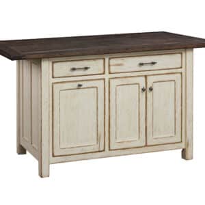 Ancient Mission Island With Rough Sawn Top