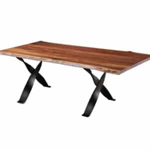 Walnut Dining Table - Railroad Legs