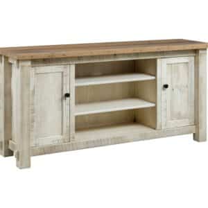 Timber Frame TV Stand With Adjustable Shelves